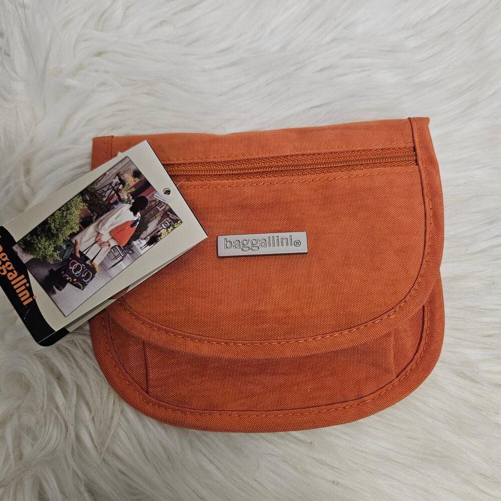 NWT Baggallini Teenee Bagg in Orange Travel Belt Bag Crossbody
